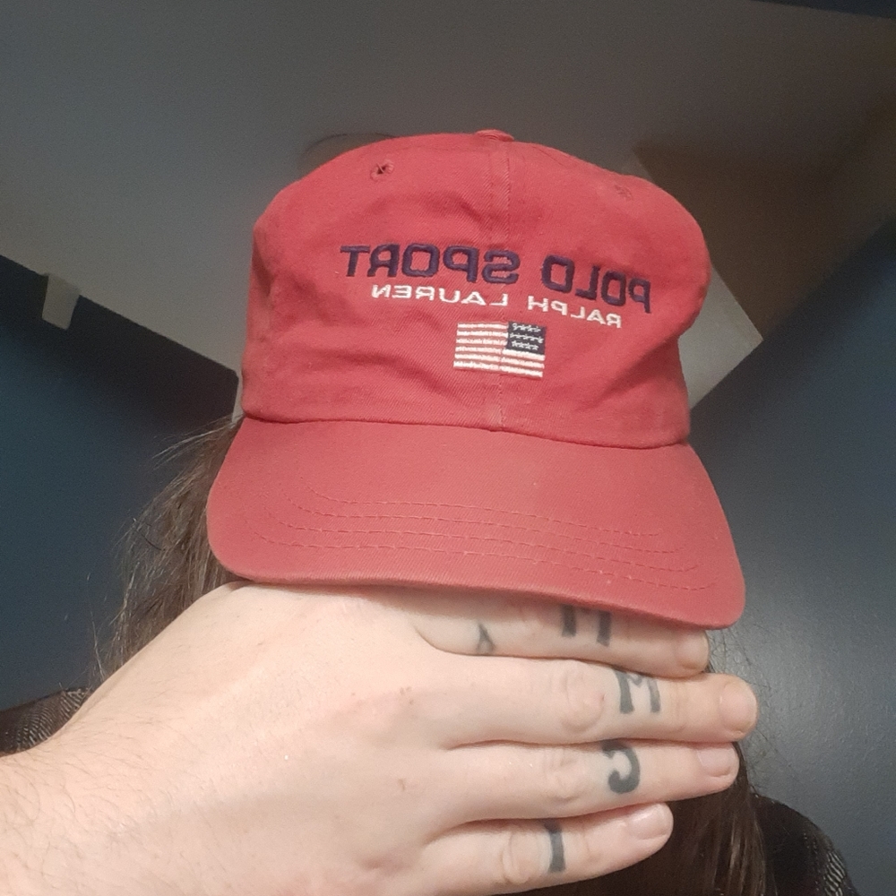 Vintage Polo Ralph lauren Polo Sport red hat